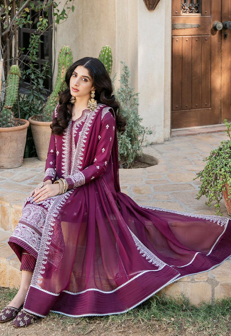 AJKM-02 EMBROIDERED POLY COTTON 3 PCS