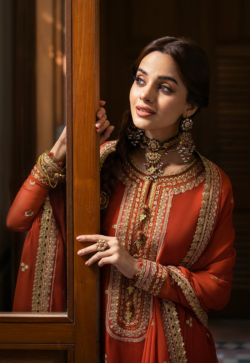 AJKM-03 EMBROIDERED CHIFFON 3 PCS