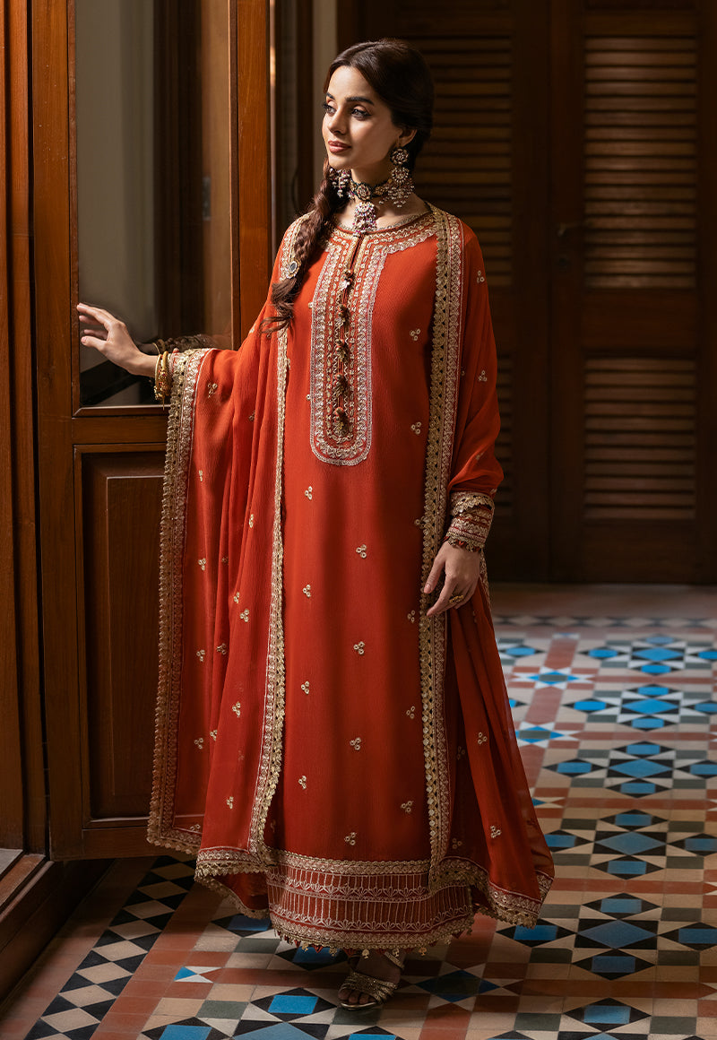 AJKM-03 EMBROIDERED CHIFFON 3 PCS