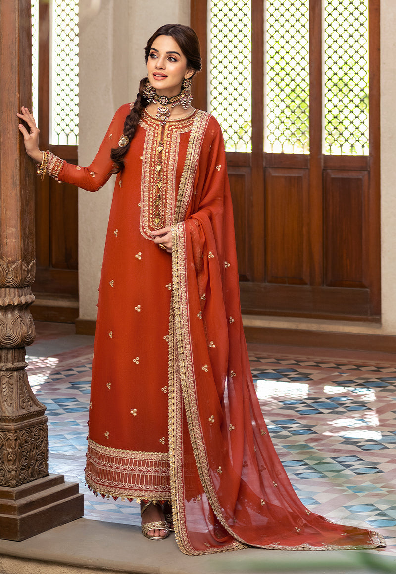 AJKM-03 EMBROIDERED CHIFFON 3 PCS