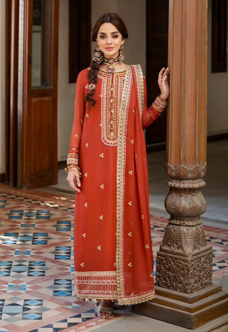 AJKM-03 EMBROIDERED CHIFFON 3 PCS