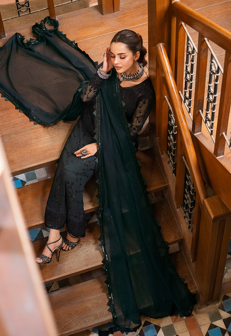 AJKM-07 EMBROIDERED CHIFFON 3 PCS