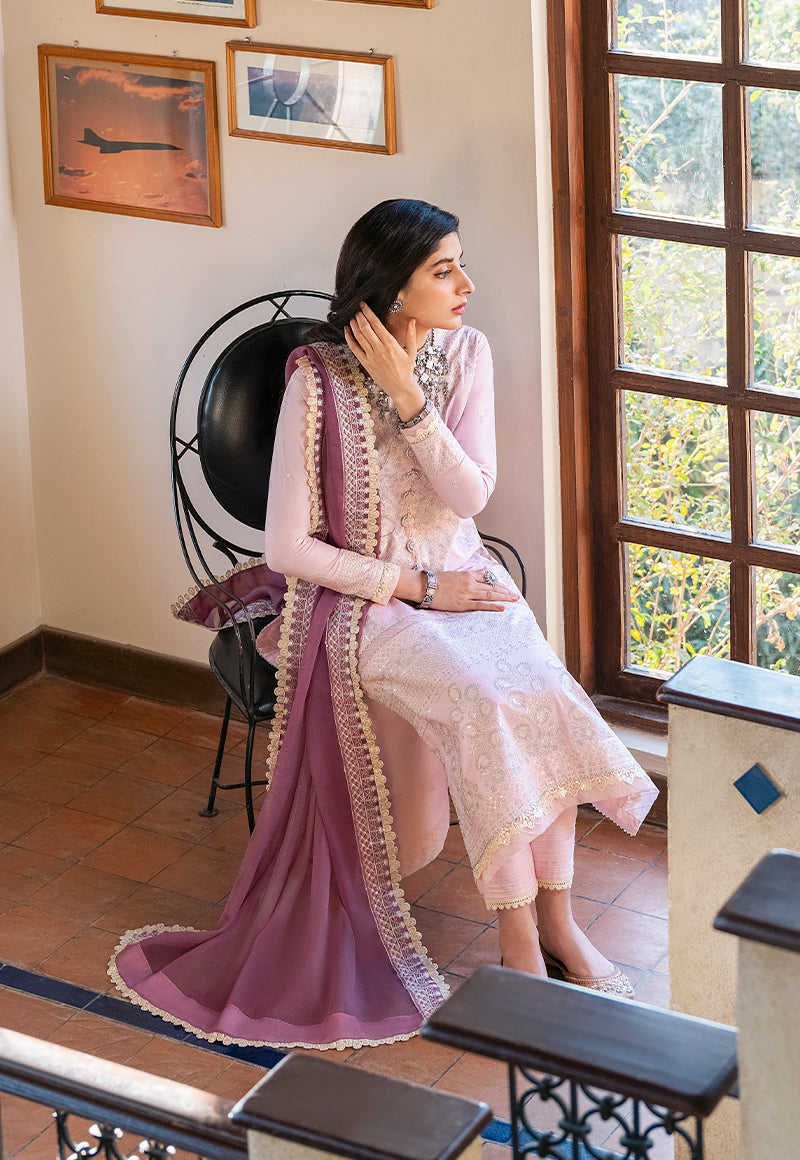 AJKM-08 EMBROIDERED POLY COTTON 3 PCS