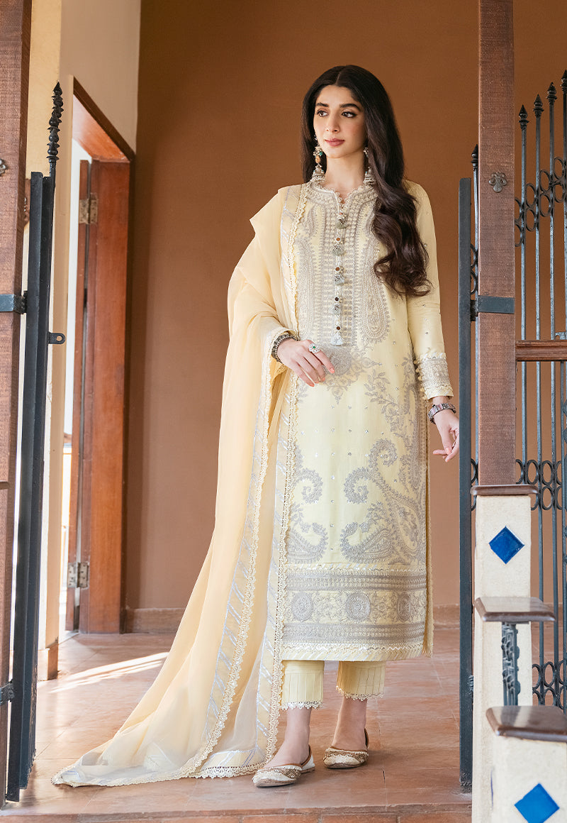 AJKM-10 EMBROIDERED POLY COTTON 3 PCS