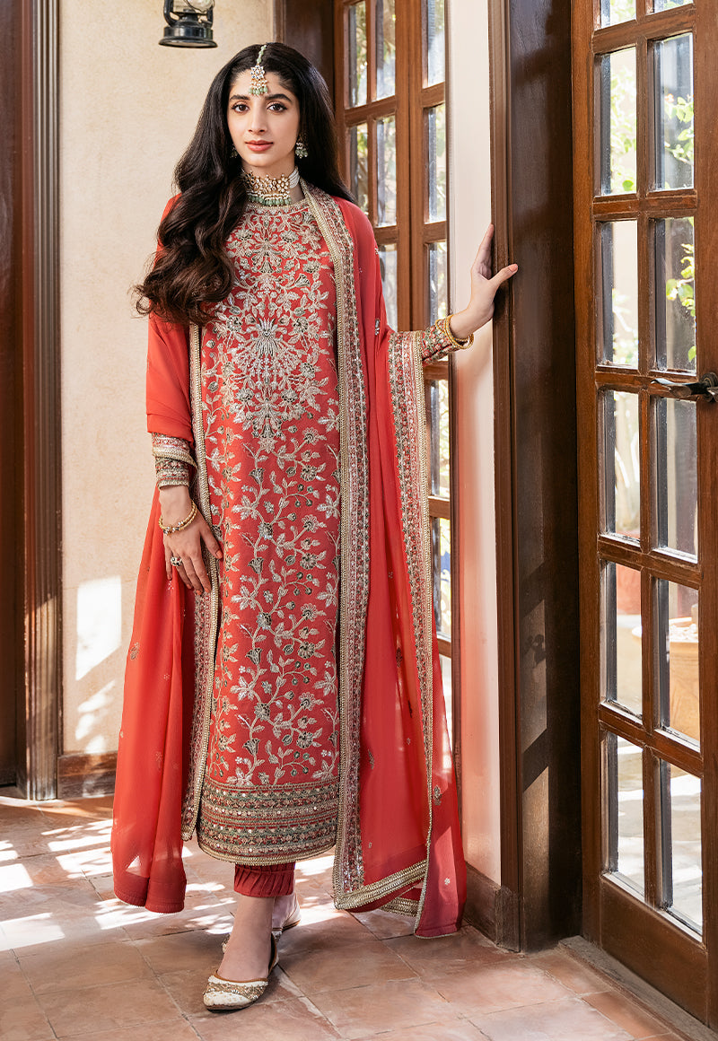 AJKM-12 EMBROIDERED SILK 3 PCS