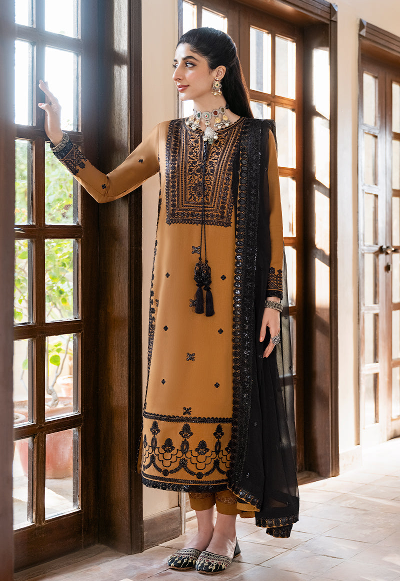 AJKM-14 EMBROIDERED POLY COTTON 3 PCS