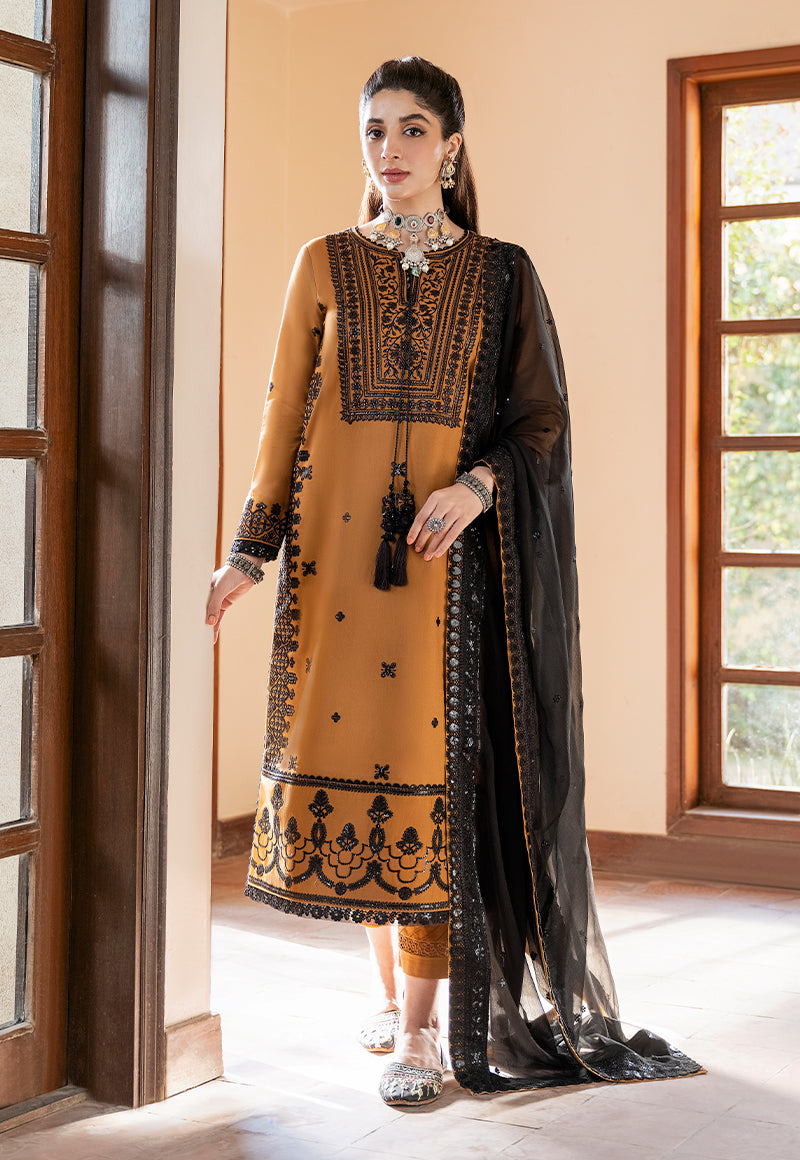 AJKM-14 EMBROIDERED POLY COTTON 3 PCS