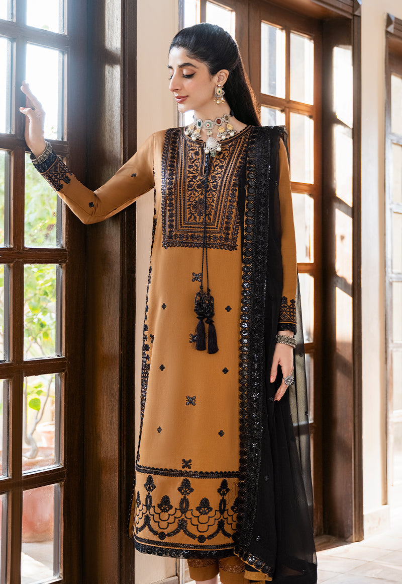 AJKM-14 EMBROIDERED POLY COTTON 3 PCS