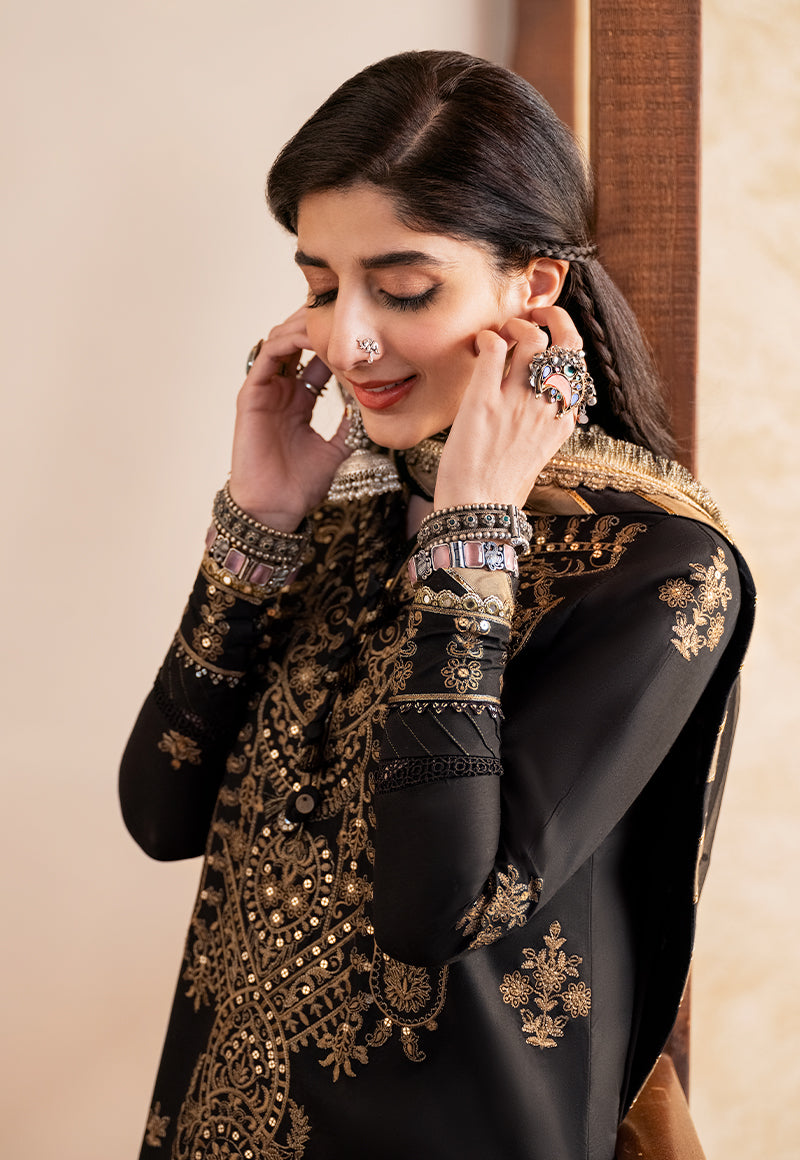 AJKM-16 EMBROIDERED POLY COTTON 3 PCS