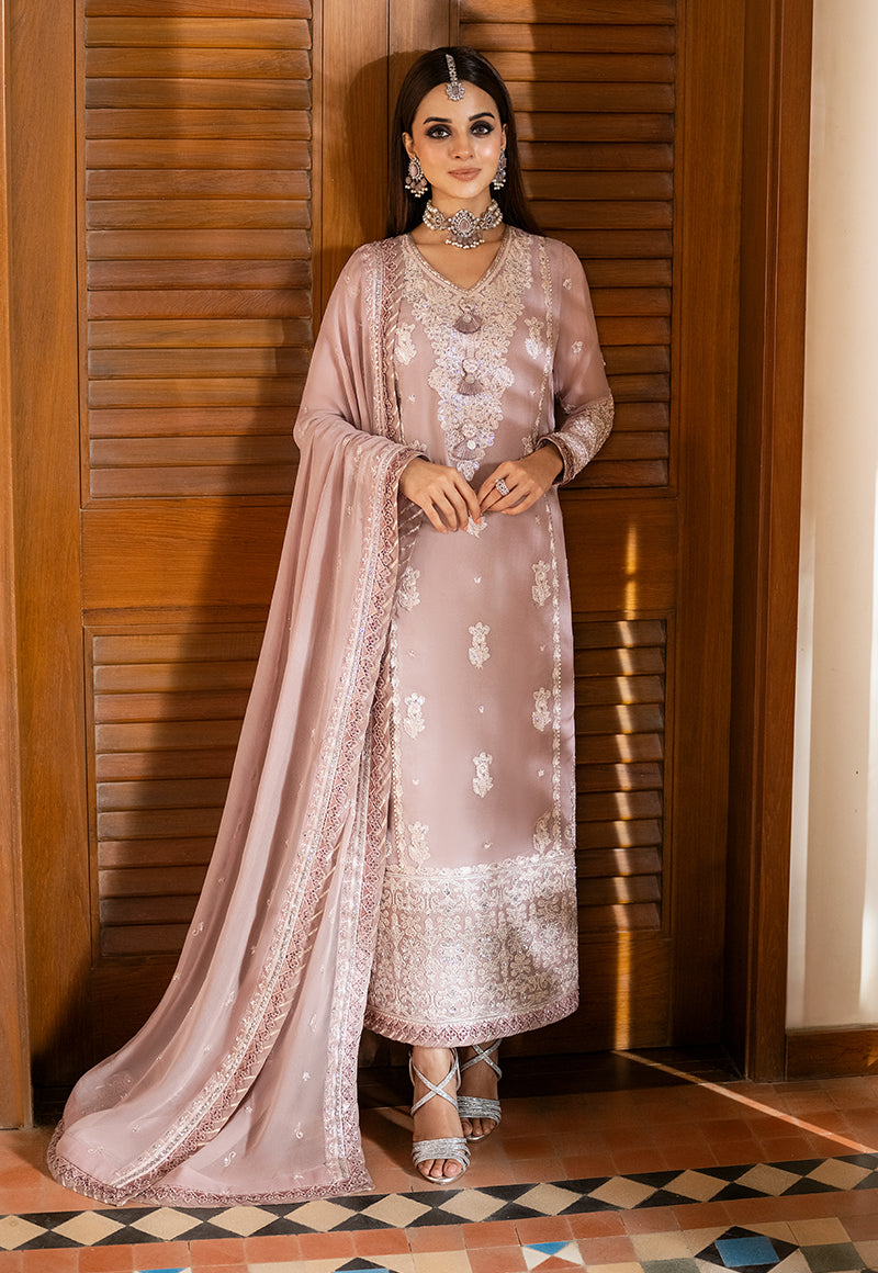 AJKM-17 EMBROIDERED CHIFFON 3 PCS