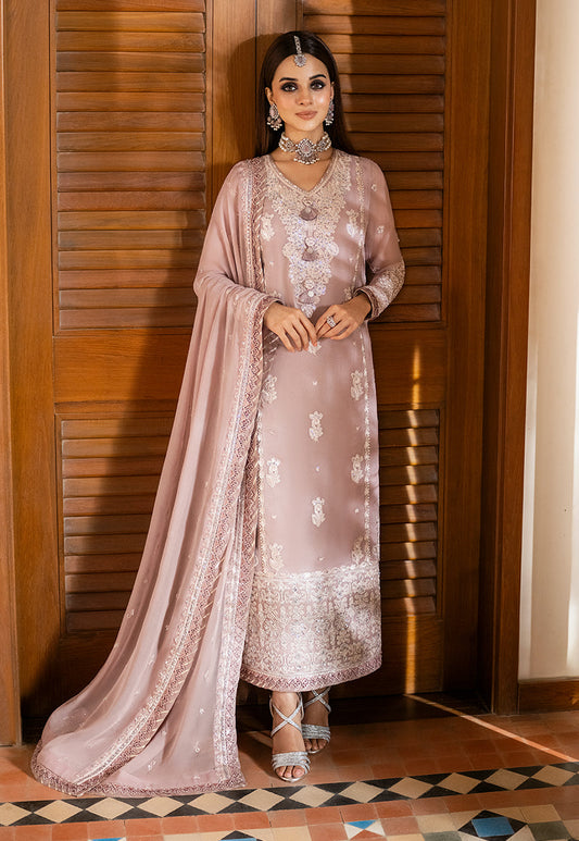 AJKM-17 EMBROIDERED CHIFFON 3 PCS