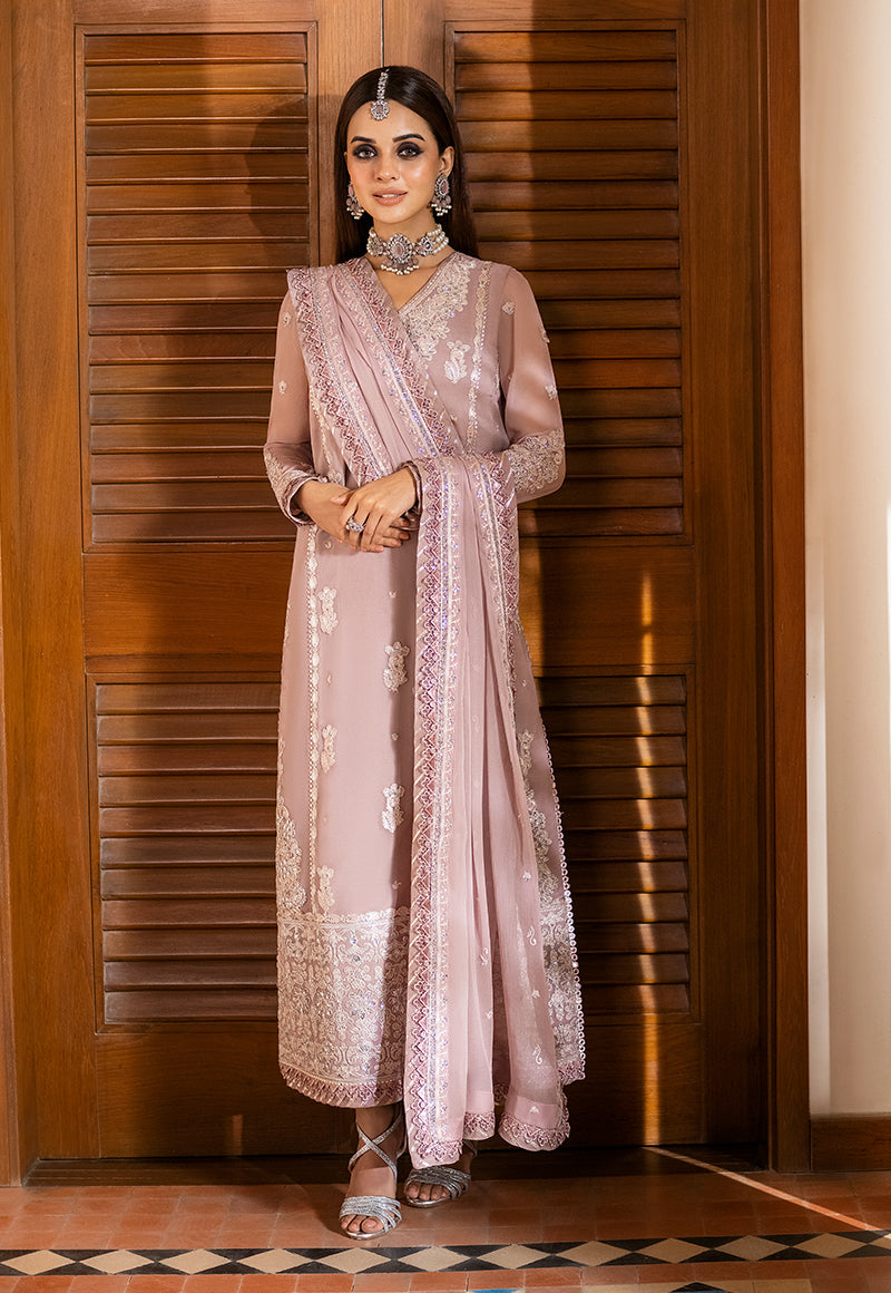 AJKM-17 EMBROIDERED CHIFFON 3 PCS