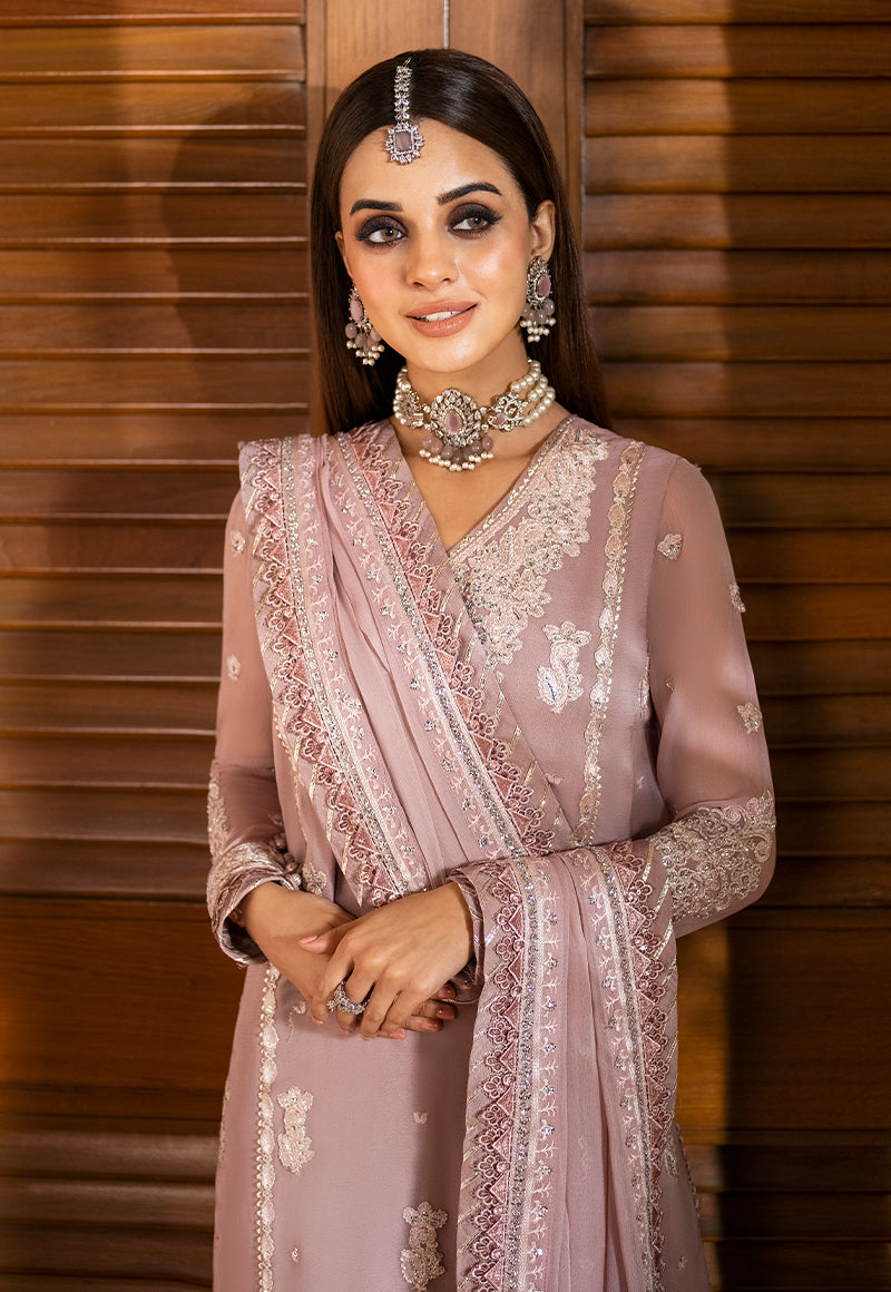 AJKM-17 EMBROIDERED CHIFFON 3 PCS