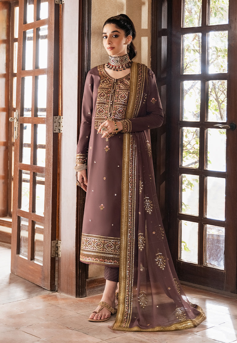 AJKM-18 EMBROIDERED POLY COTTON 3 PCS