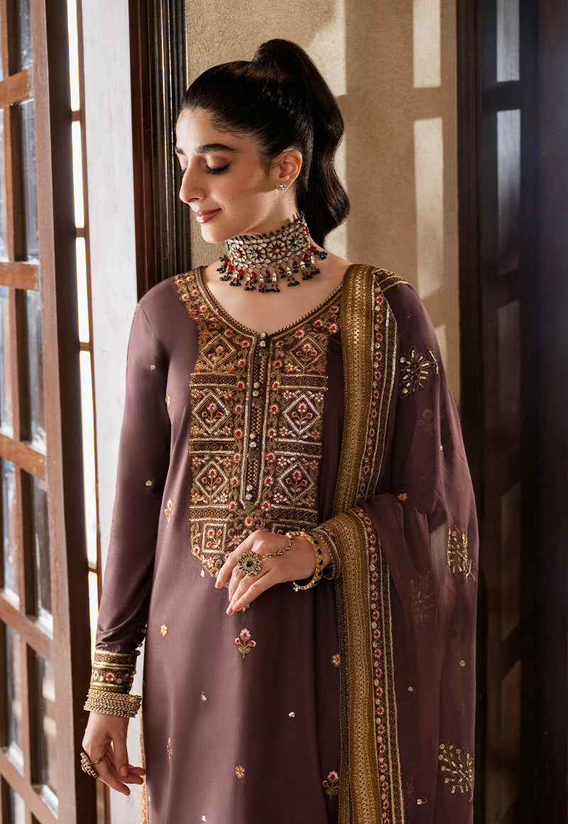 AJKM-18 EMBROIDERED POLY COTTON 3 PCS
