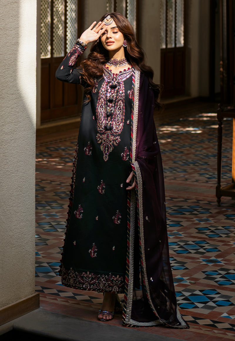 AJKM-19 EMBROIDERED POLY COTTON 3 PCS