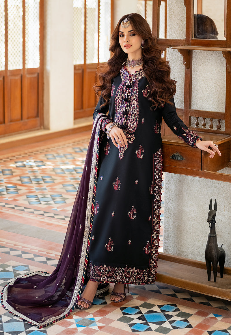 AJKM-19 EMBROIDERED POLY COTTON 3 PCS