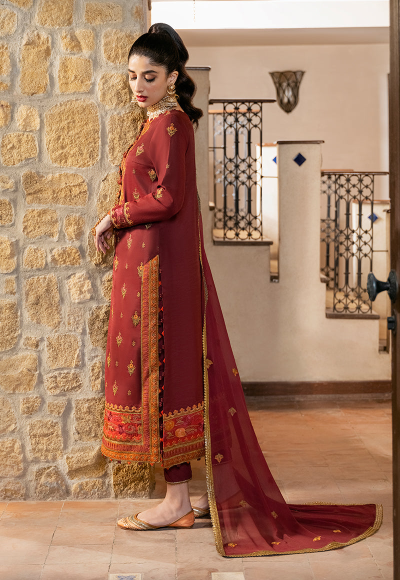 AJKM-20 EMBROIDERED PAPER COTTON 3 PCS
