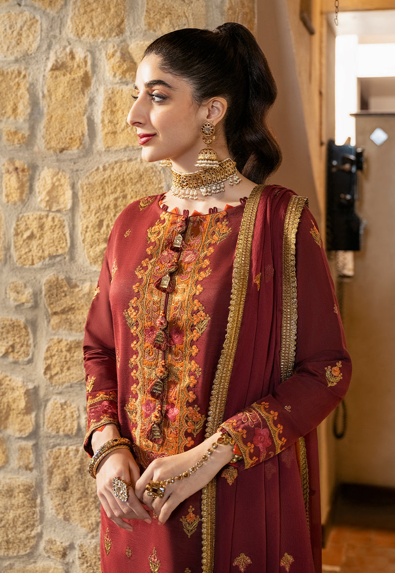 AJKM-20 EMBROIDERED PAPER COTTON 3 PCS