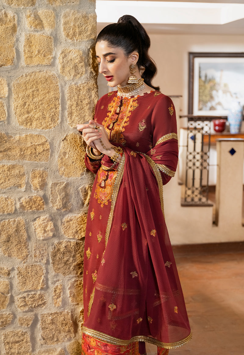 AJKM-20 EMBROIDERED PAPER COTTON 3 PCS