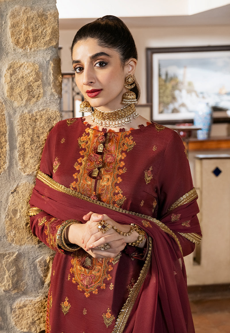 AJKM-20 EMBROIDERED PAPER COTTON 3 PCS