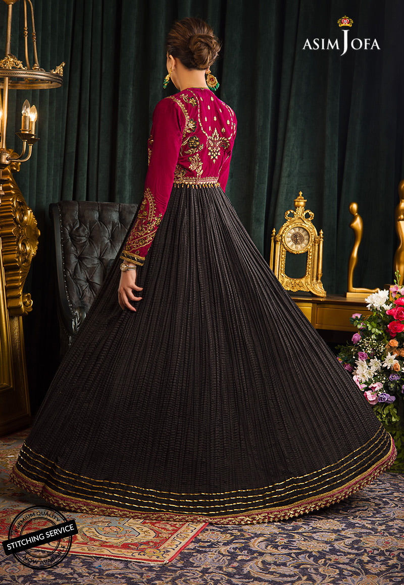 AJMR-08 EMBROIDERED VELVET 3 PCS