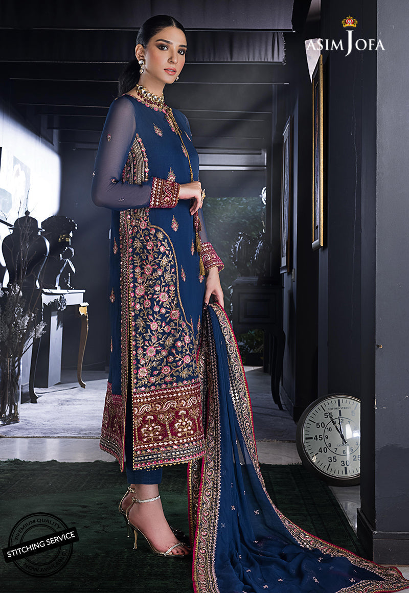 AJRE-01 EMBROIDERED CHIFFON 3 PCS