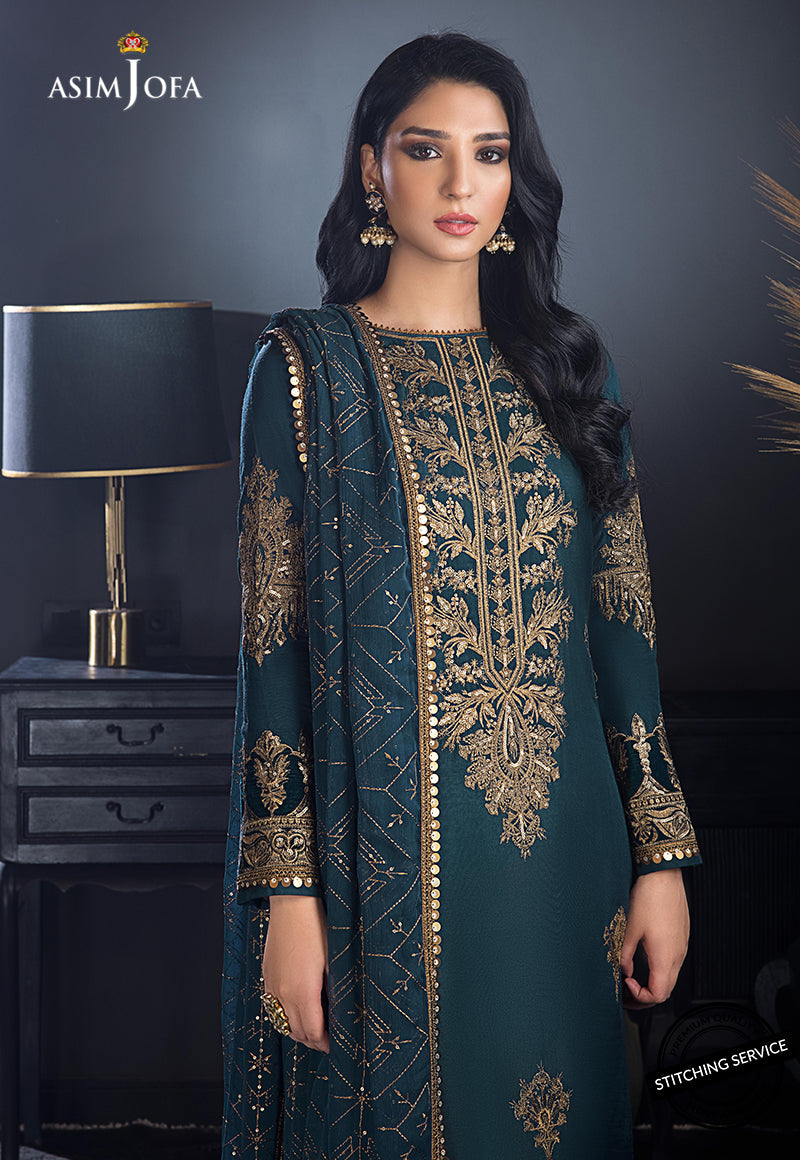 AJRE-09 EMBROIDERED COTTON SILK 3 PCS
