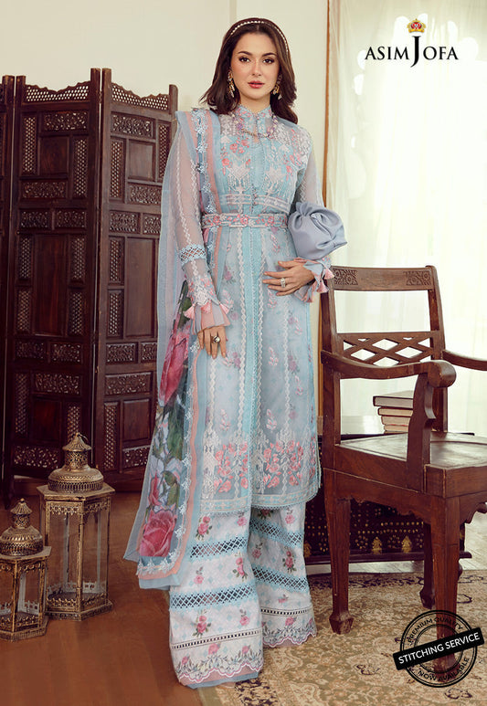 AJRL-13 EMBROIDERED ORGANZA 3 PCS