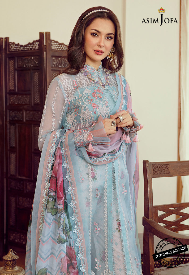 AJRL-13 EMBROIDERED ORGANZA 3 PCS