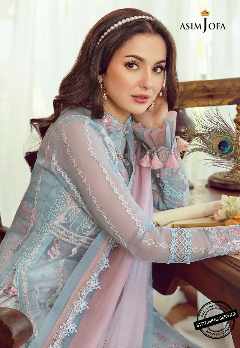 AJRL-13 EMBROIDERED ORGANZA 3 PCS