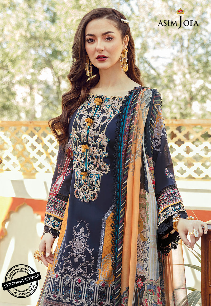 AJRL-18 EMBROIDERED LAWN 3 PCS