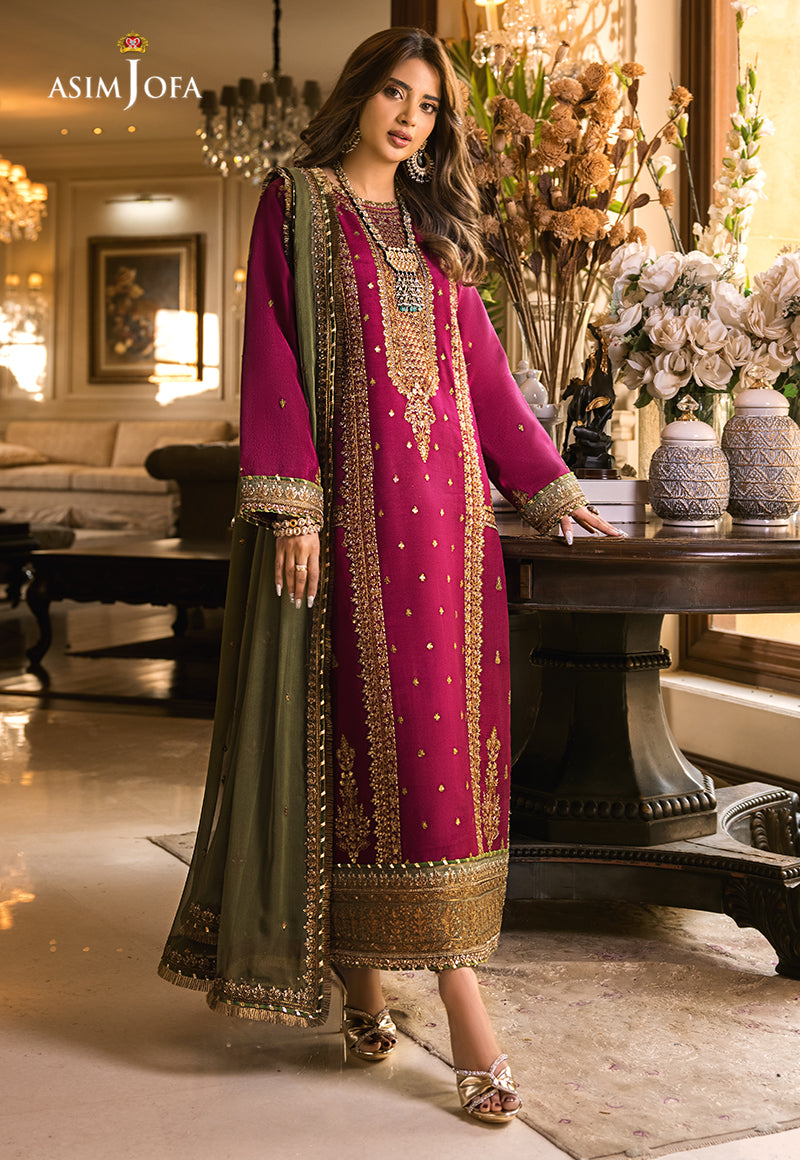AJSM-01 EMBROIDERED SILK 3 PCS