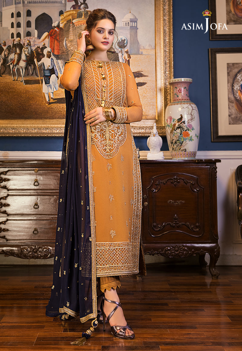 AJSM-02 EMBROIDERED CHIFFON 3 PCS