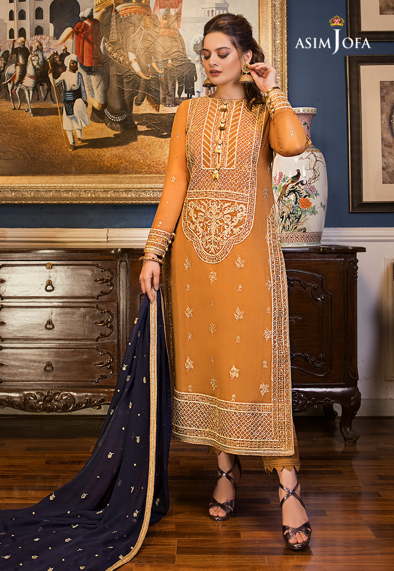 AJSM-02 EMBROIDERED CHIFFON 3 PCS