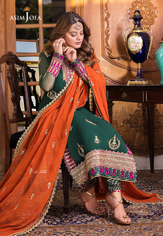 AJSM-04 EMBROIDERED CHIFFON 3 PCS