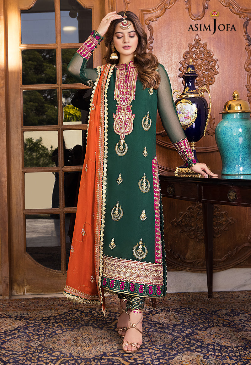 AJSM-04 EMBROIDERED CHIFFON 3 PCS