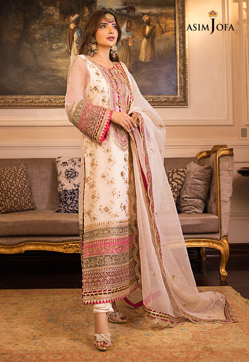 AJSM-05 EMBROIDERED ORGANZA 3 PCS