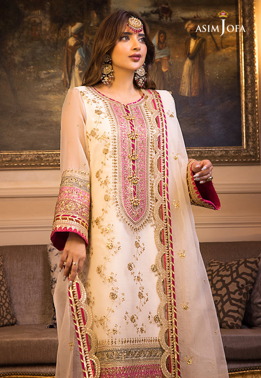 AJSM-05 EMBROIDERED ORGANZA 3 PCS