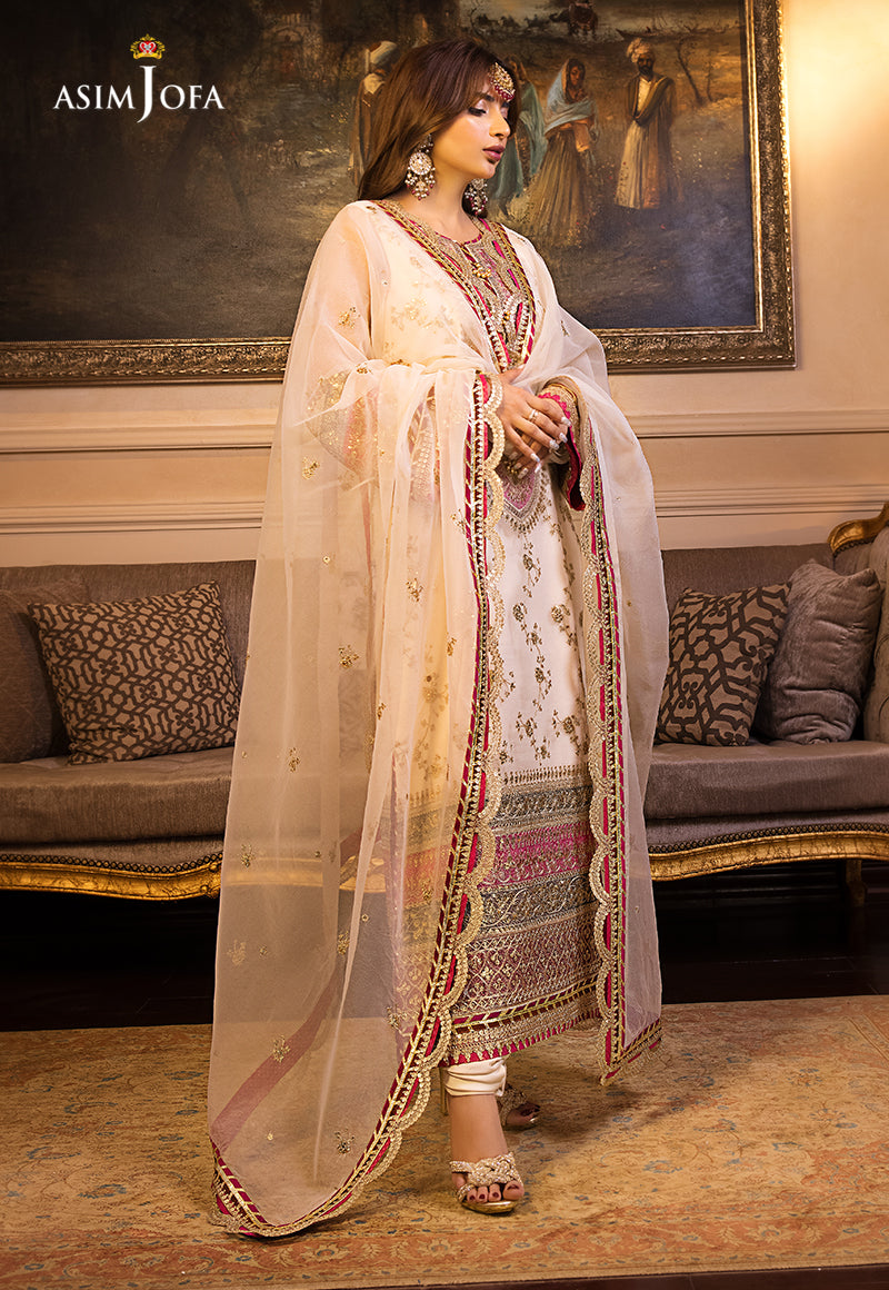 AJSM-05 EMBROIDERED ORGANZA 3 PCS