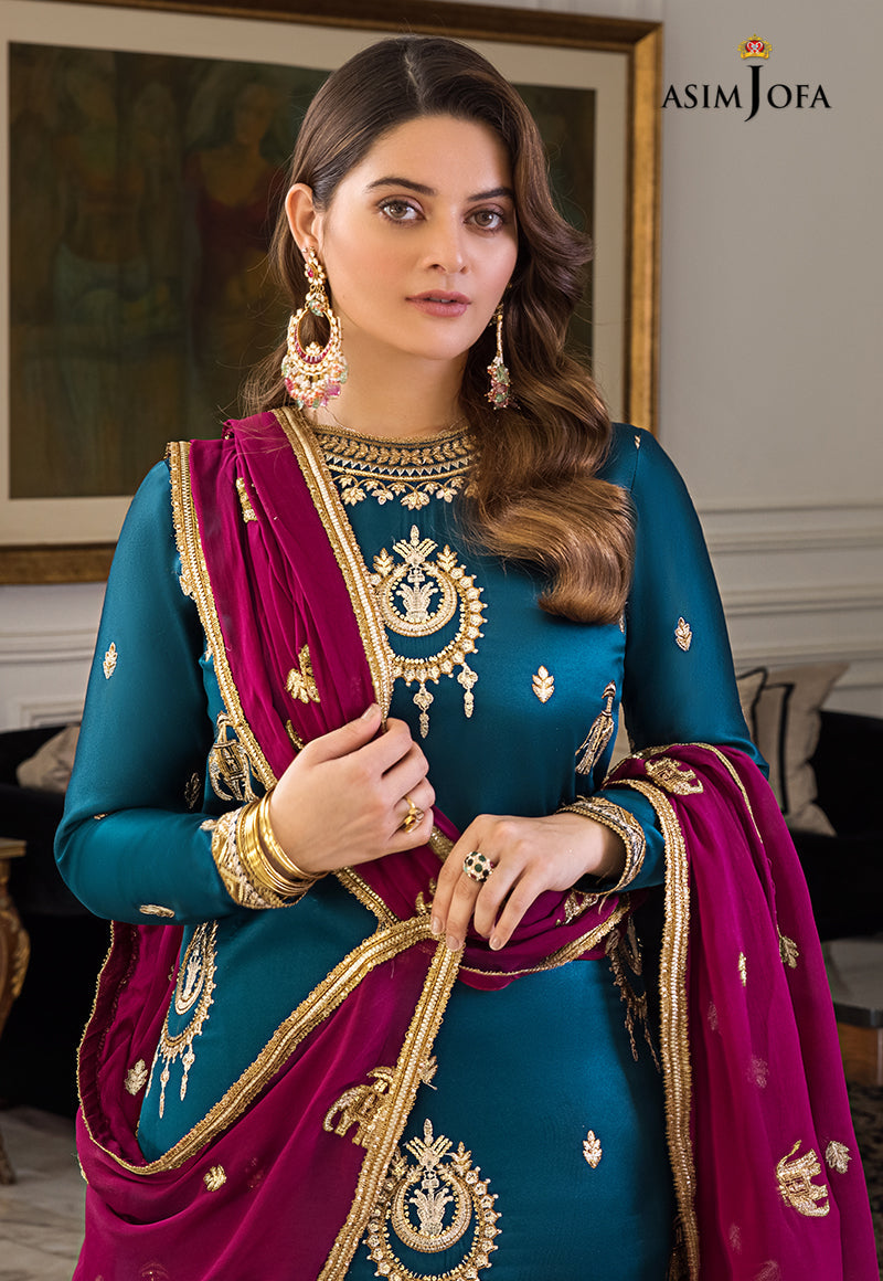 AJSM-06 EMBROIDERED DULL SILK 3 PCS