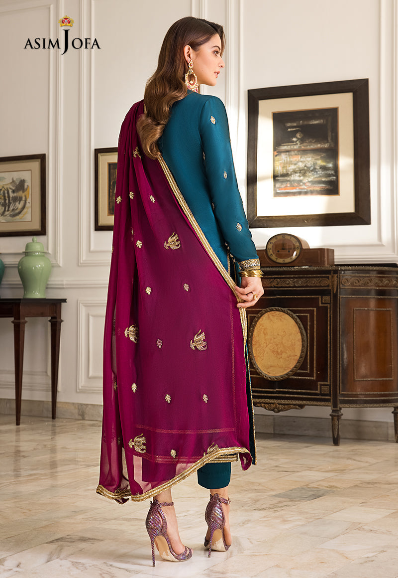 AJSM-06 EMBROIDERED DULL SILK 3 PCS