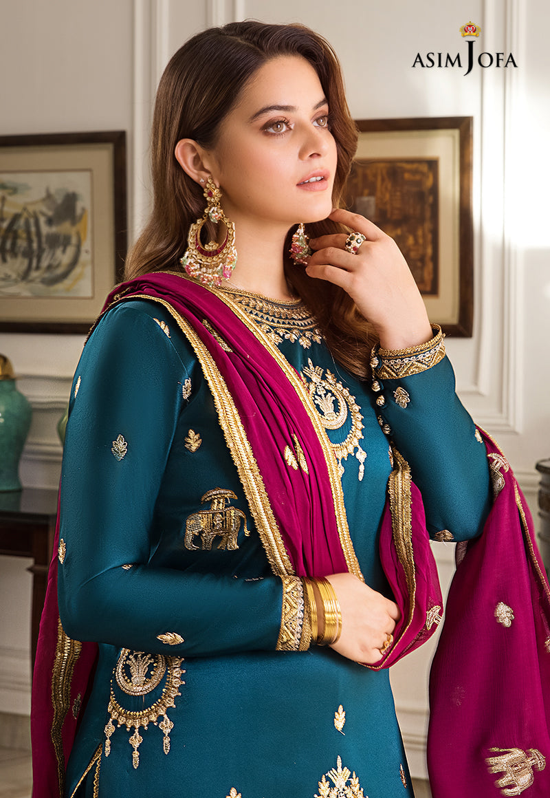 AJSM-06 EMBROIDERED DULL SILK 3 PCS