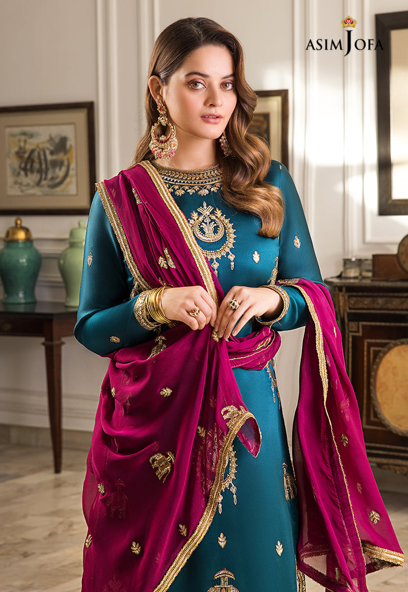 AJSM-06 EMBROIDERED DULL SILK 3 PCS