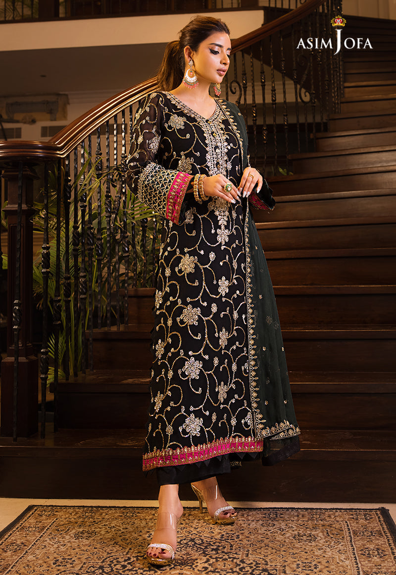 AJSM-07 EMBROIDERED CHIFFON 3 PCS