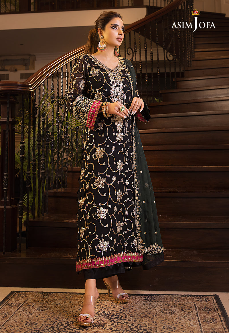 AJSM-07 EMBROIDERED CHIFFON 3 PCS