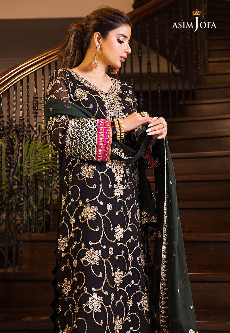 AJSM-07 EMBROIDERED CHIFFON 3 PCS