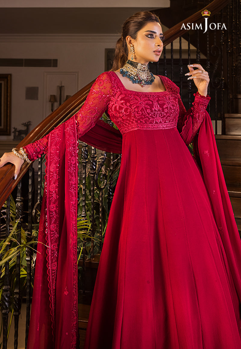 AJSM-11 EMBROIDERED CHIFFON 3 PCS