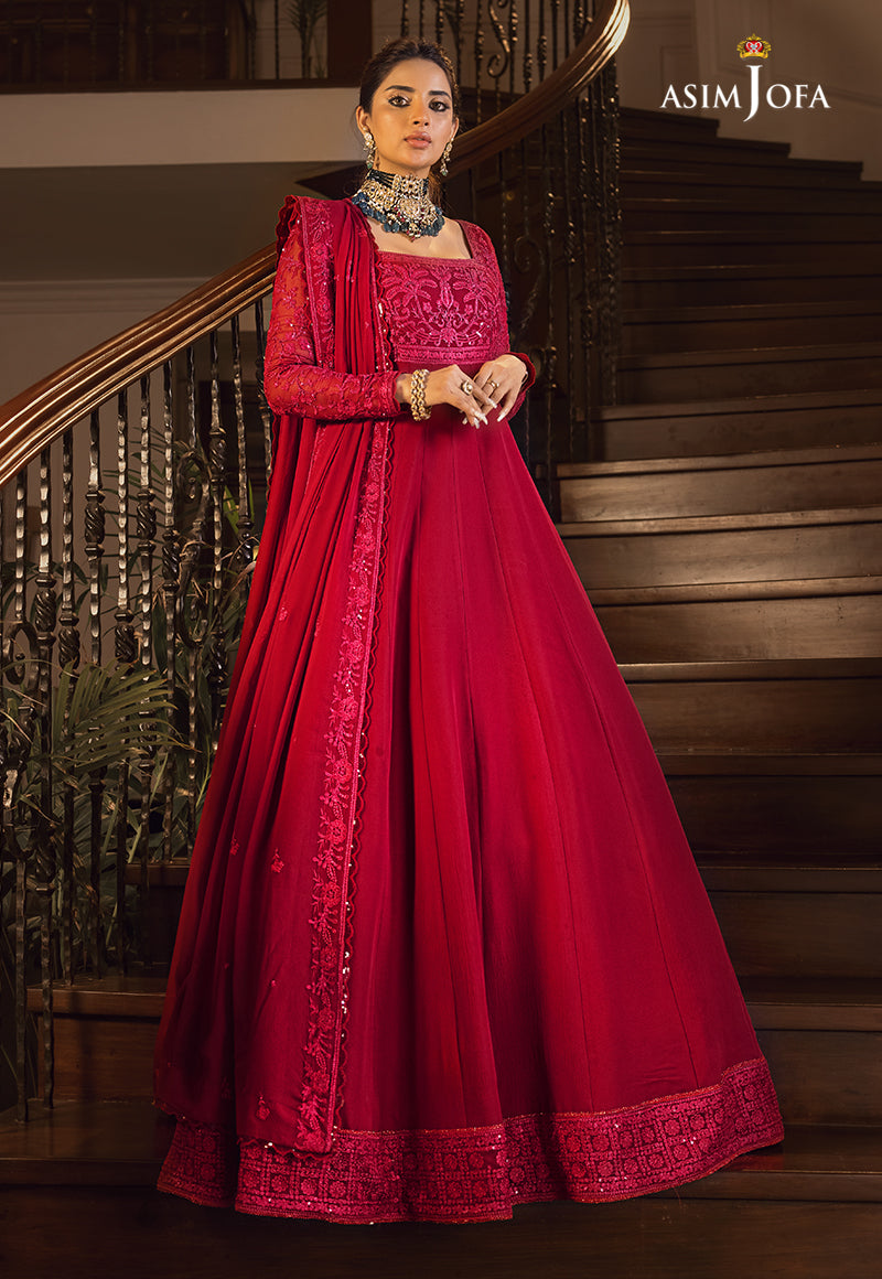 AJSM-11 EMBROIDERED CHIFFON 3 PCS