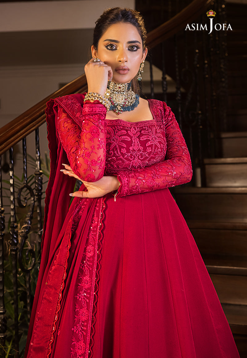 AJSM-11 EMBROIDERED CHIFFON 3 PCS